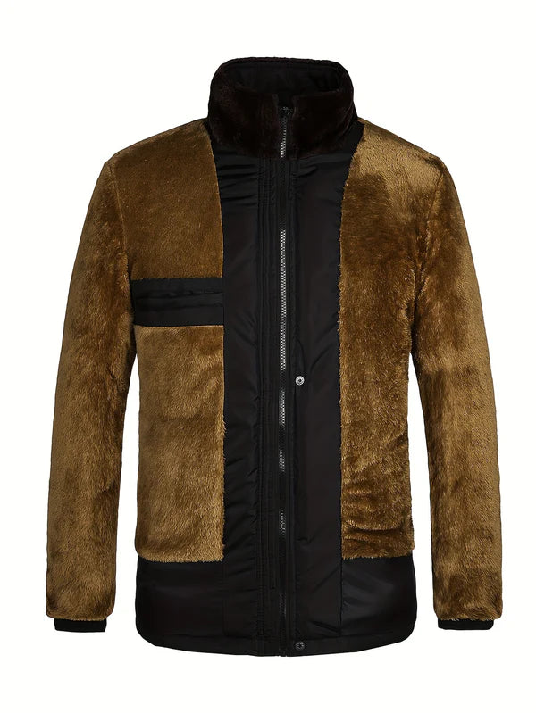 Herren Wendbare Vlies-Winterjacke