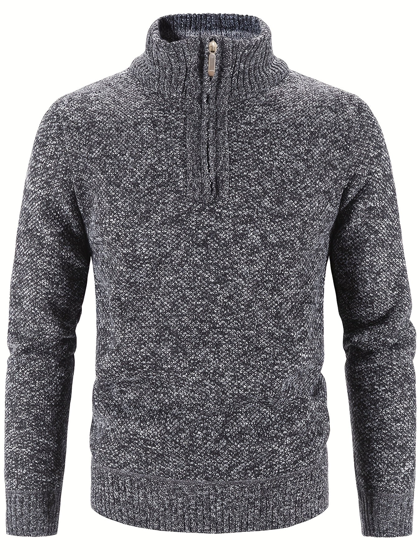 Herren Halbzip-Pullover mit Rollkragen