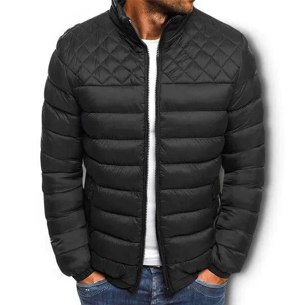 Herren Muster Herbst Winter Jacke