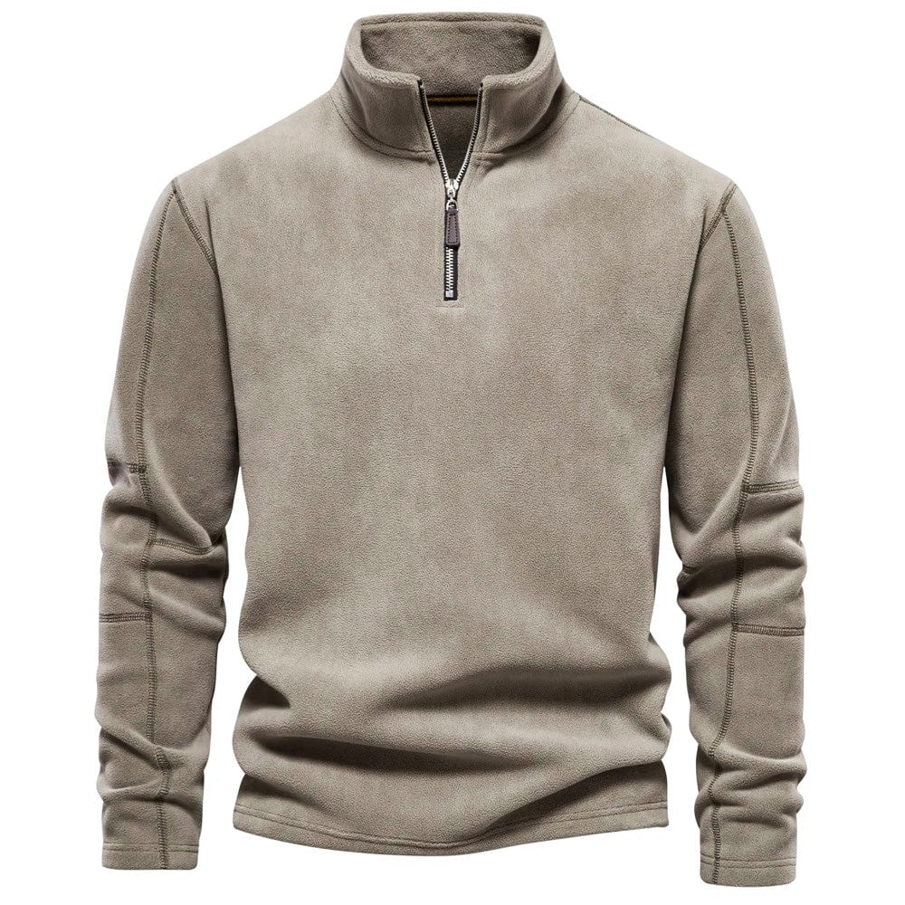 Herren Reißverschluss Vlies Pullover