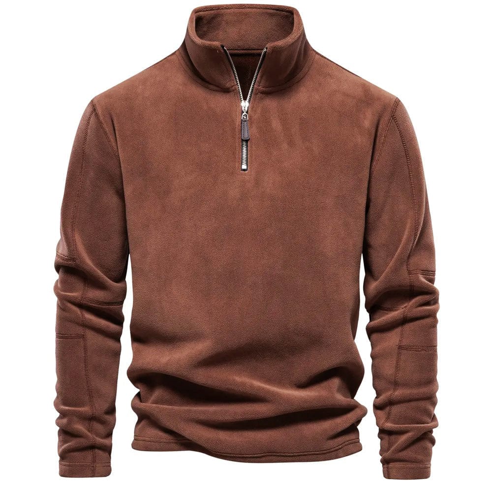 Herren Reißverschluss Vlies Pullover