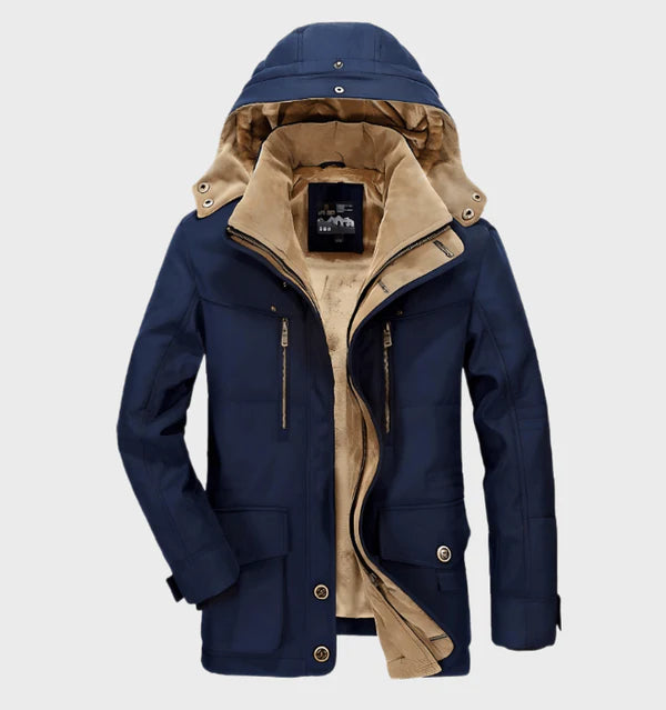 Trendige Herren-Winterjacke mit Vlies-Futter