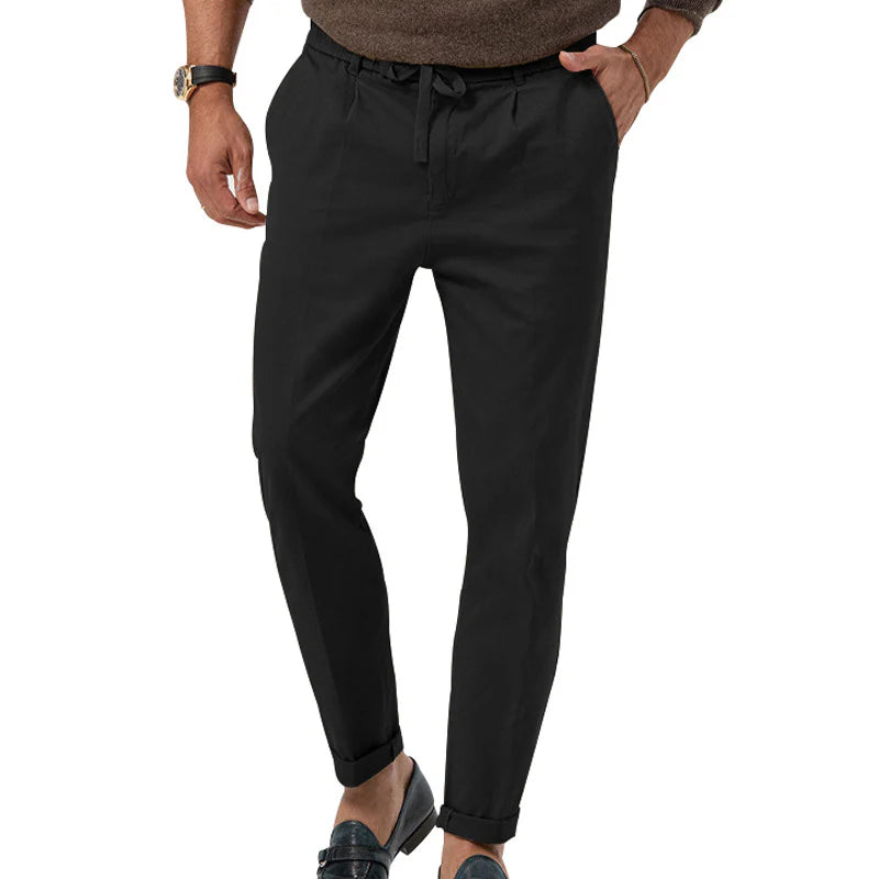 Herren Bequeme Leichte Leinenhose