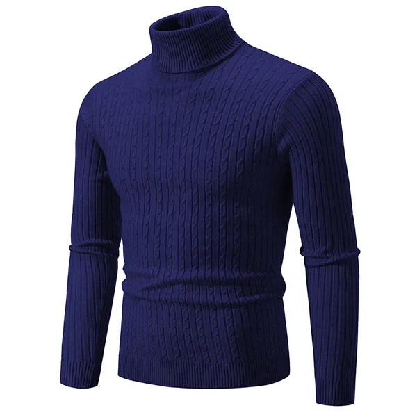 Lässiger Herren-Rollkragenpullover aus Wolle