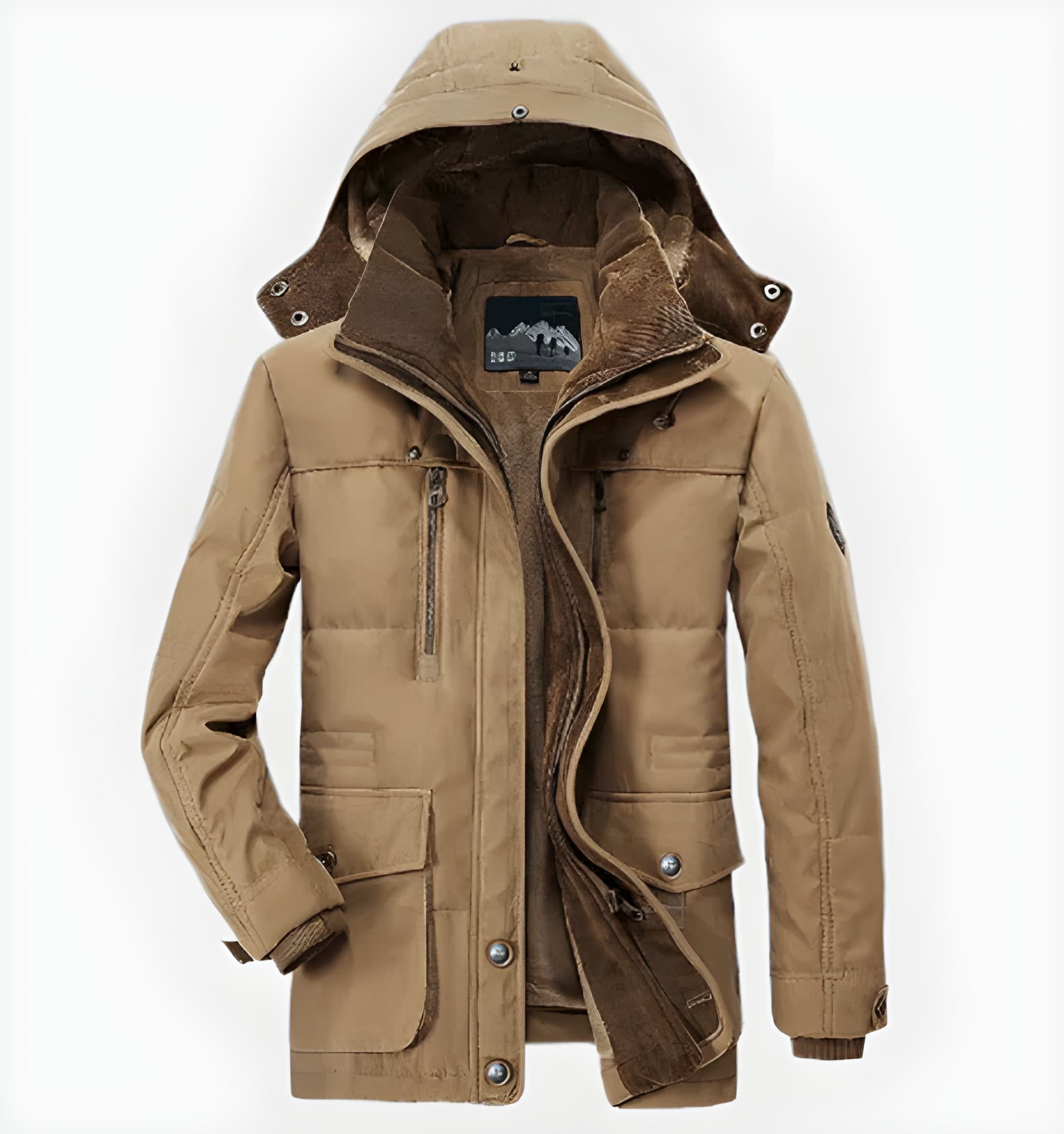 Trendige Herren-Winterjacke mit Vlies-Futter