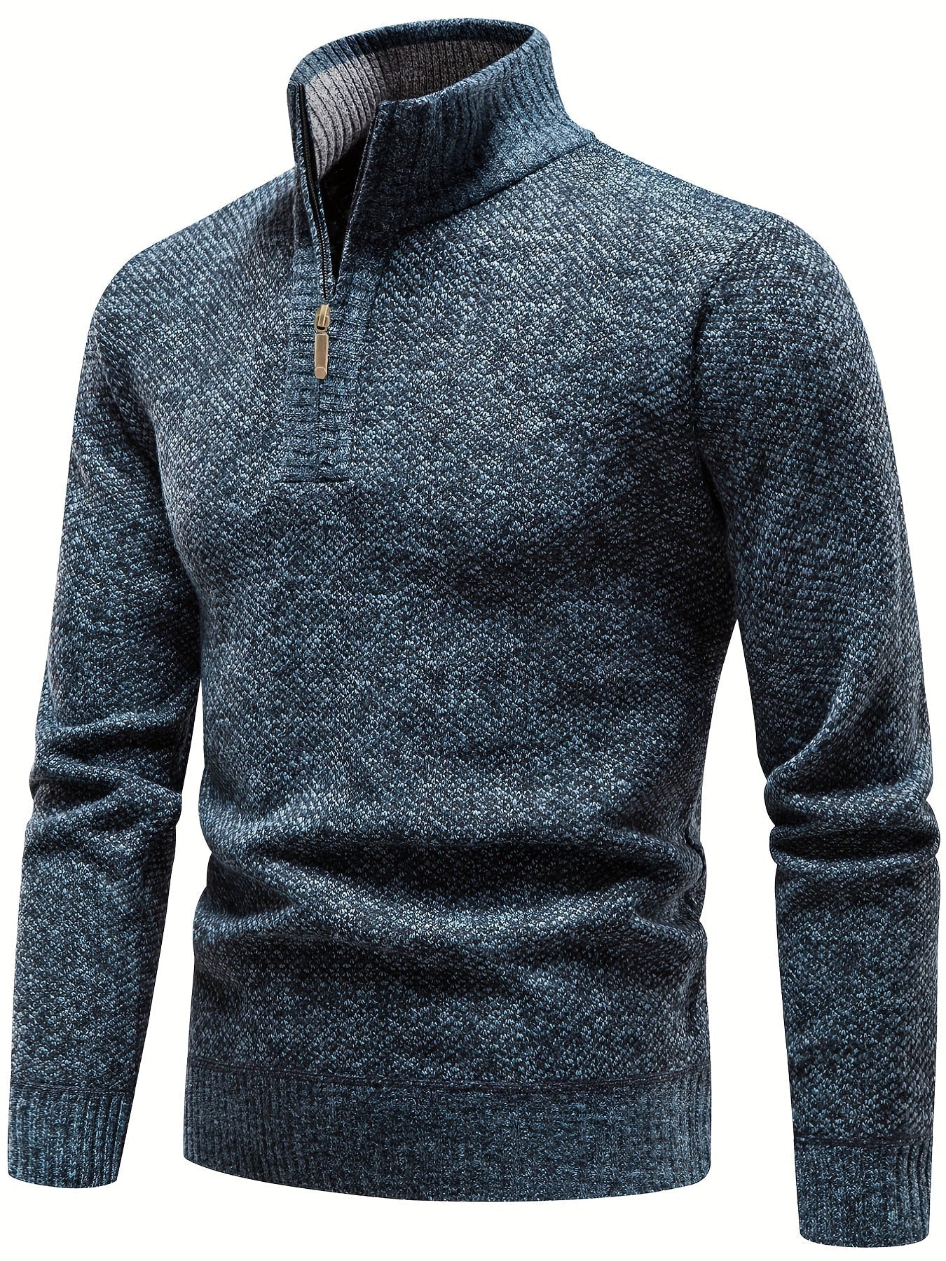 Herren Halbzip-Pullover mit Rollkragen