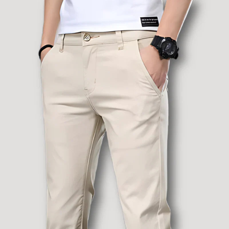 Schlank Passform Chino-Hose für Herren