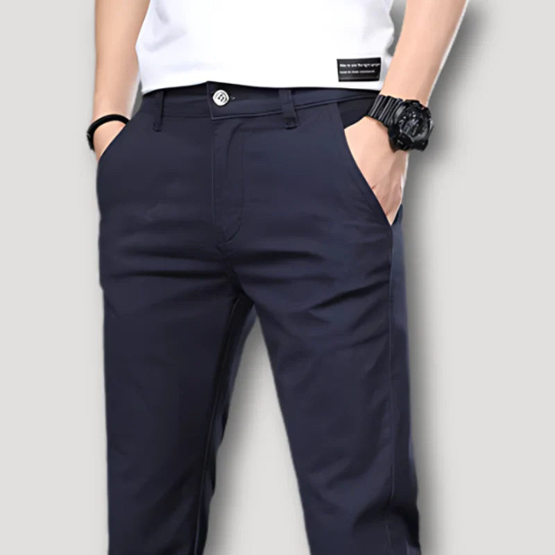 Schlank Passform Chino-Hose für Herren