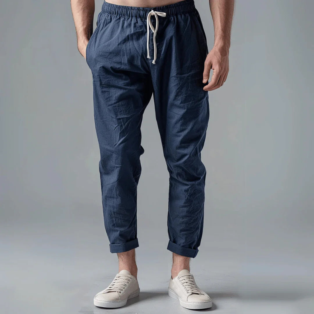 Herren Leichte Leinenhose